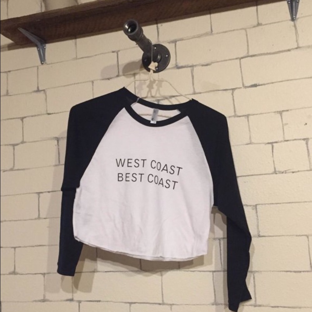 WEST COAST BEST COAST cropped tee