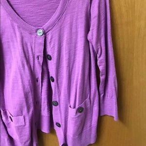 SOLD Banana Republic Purple Cardigan Sz M