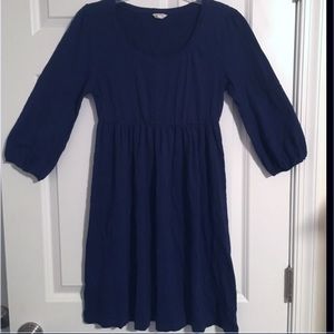 Navy Empire Waist Dress