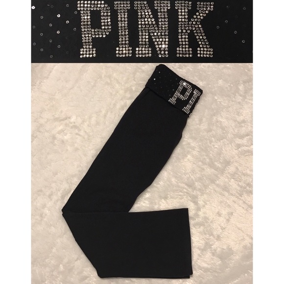 PINK Victoria's Secret Bling Yoga Pants - Picture 1 of 6