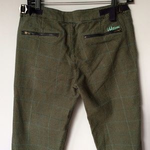 VOLCOM tartan pants khaki/teal size 5