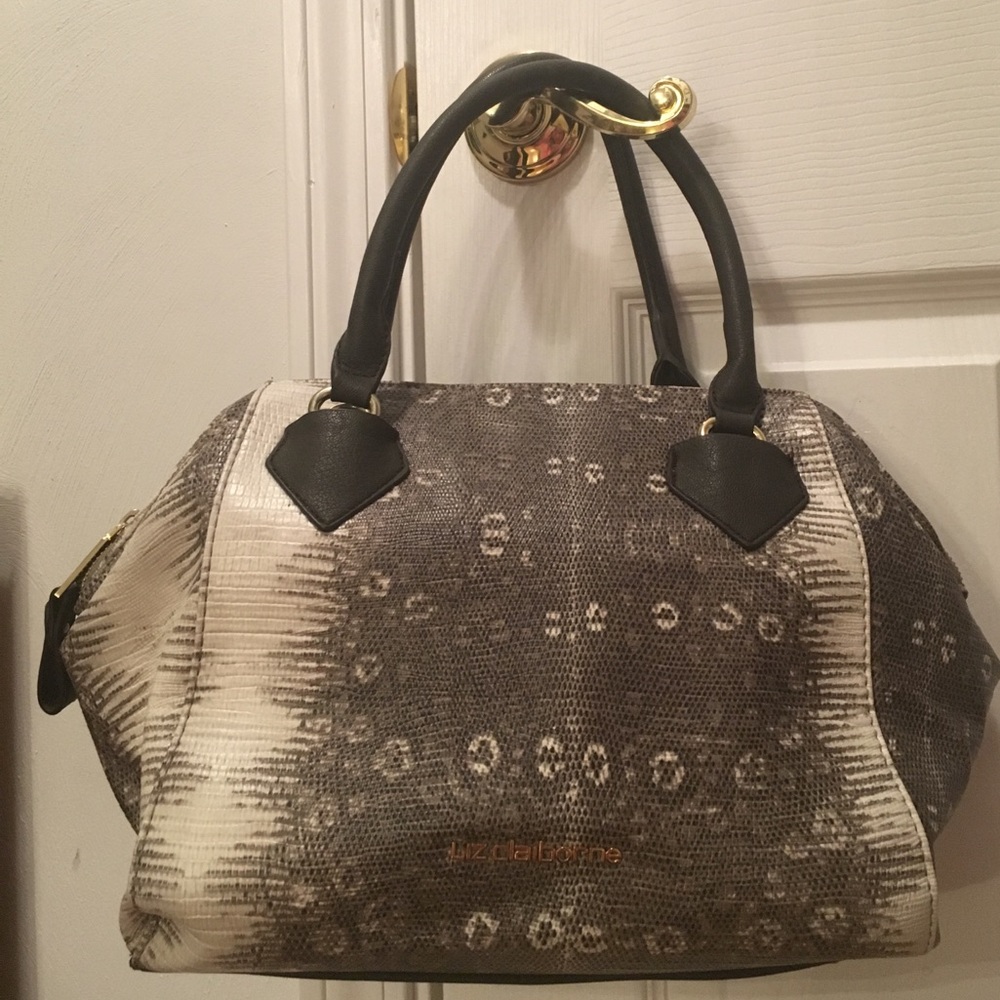 Liz Claiborne Faux Snakeskin Bag 🐍