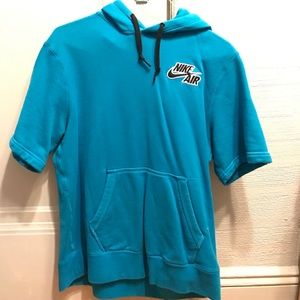 NIKE AIR Men's Short Sleeve Athletic Hoodie