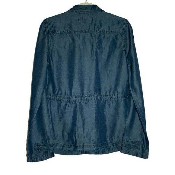 ⚡ONE Med LEFT⚡ MAX Denim Tencel Anorak Jacket NWT - Picture 6 of 8