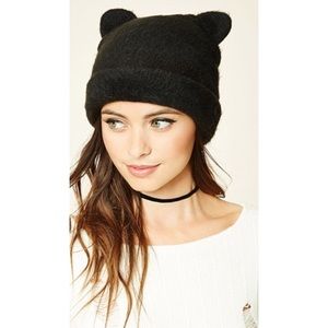 Fuzzy Cat Ears Beanie