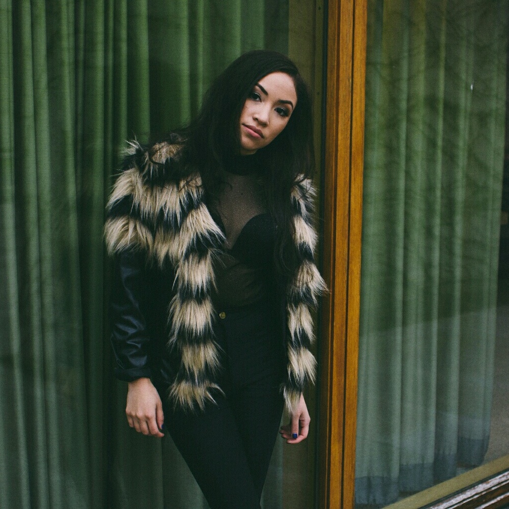 Furry Detail Coat