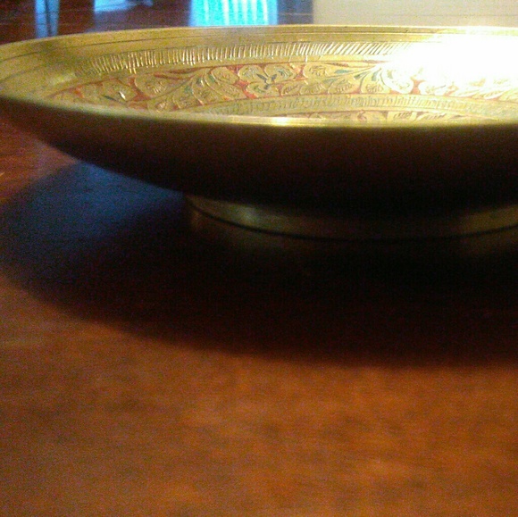 JAPAN**Decorative Brass Jewelry Tray - Picture 2 of 4