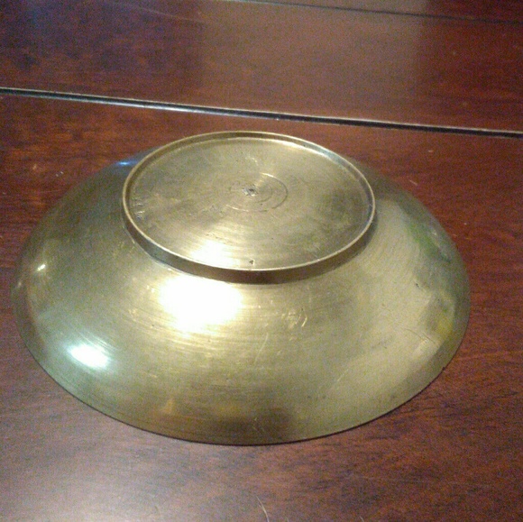 JAPAN**Decorative Brass Jewelry Tray - Picture 3 of 4