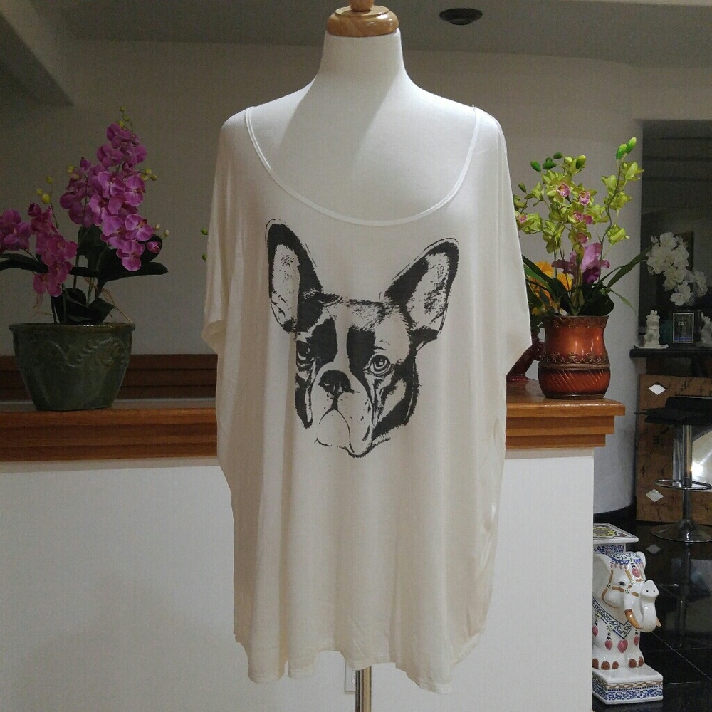 Cute french bulldog top