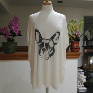 Cute french bulldog top