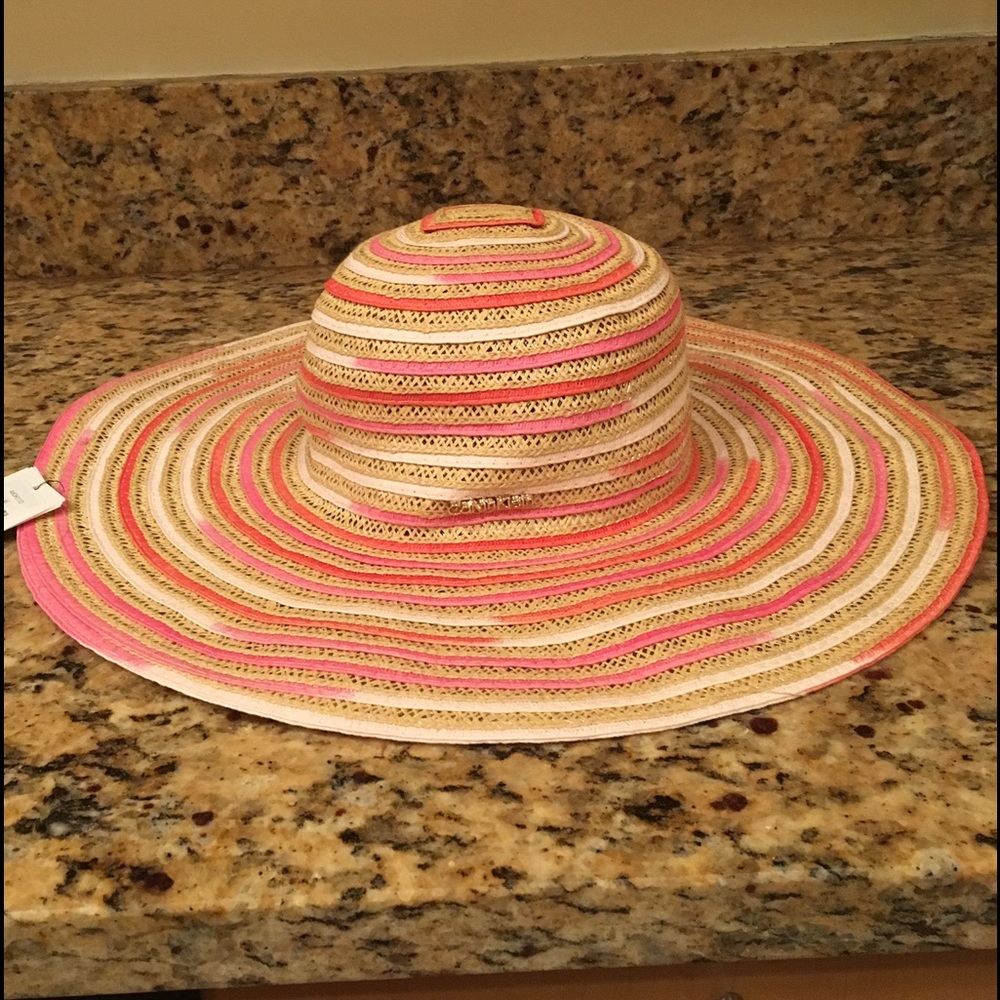 NWT Calvin Klein Marled Knit Floppy Sun Hat