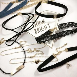 Set of 9 Chokers
