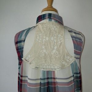 Cute chiffon flannel print top