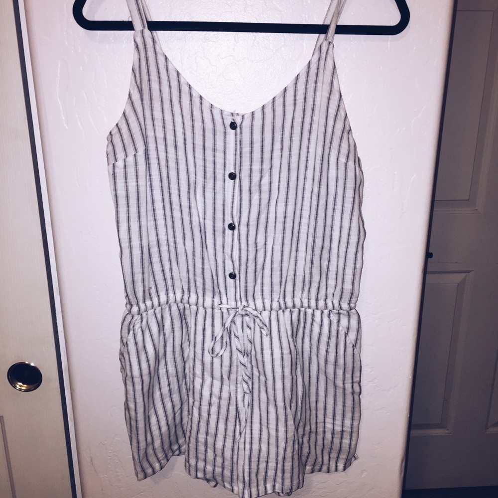 Striped summer romper