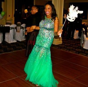 Rhinestone mermaid dress