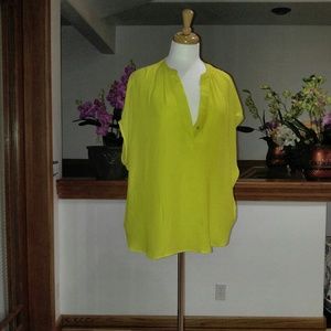 Happy yellow chiffon top