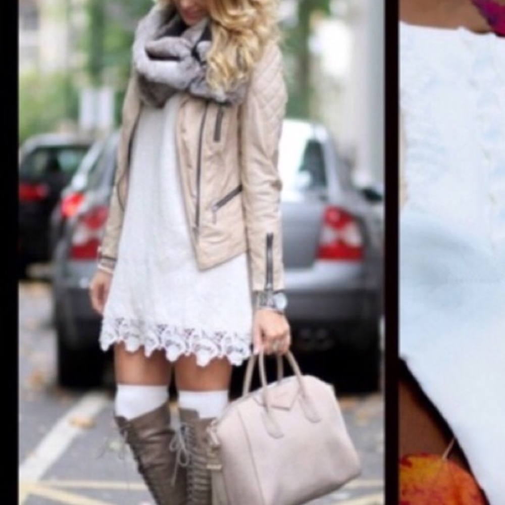 🦋 WHITE LACE DRESS - Picture 2 of 8