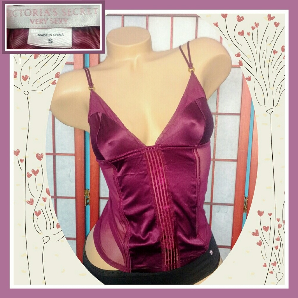 Small V.S. 'Very Sexy' satin & chiffon cami