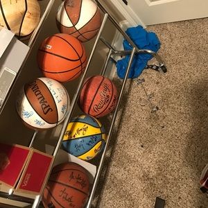 Autographed basketballs