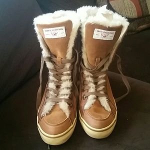 True Religion Sunny Hi Suede Fur Boots