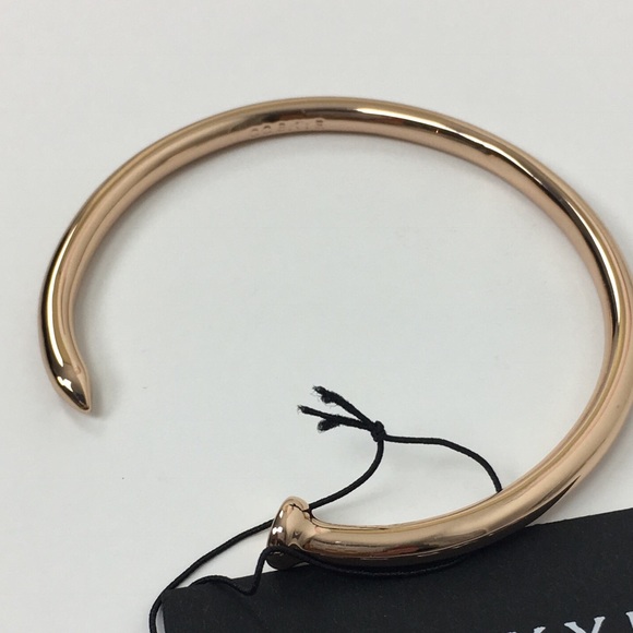CC Skye Nail Bangle Bracelet in Rose Gold - Picture 3 of 5