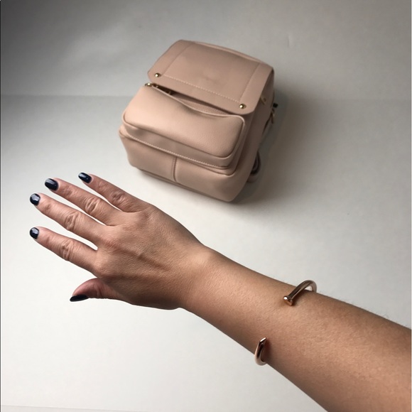 CC Skye Nail Bangle Bracelet in Rose Gold - Picture 4 of 5