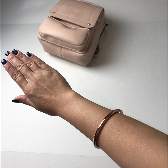 CC Skye Nail Bangle Bracelet in Rose Gold - Picture 5 of 5