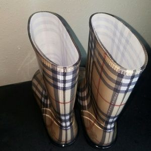 Classic Burberry print Rain boots