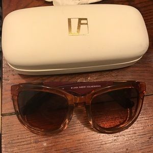 Linda Farrow The Row Red Sunglasses