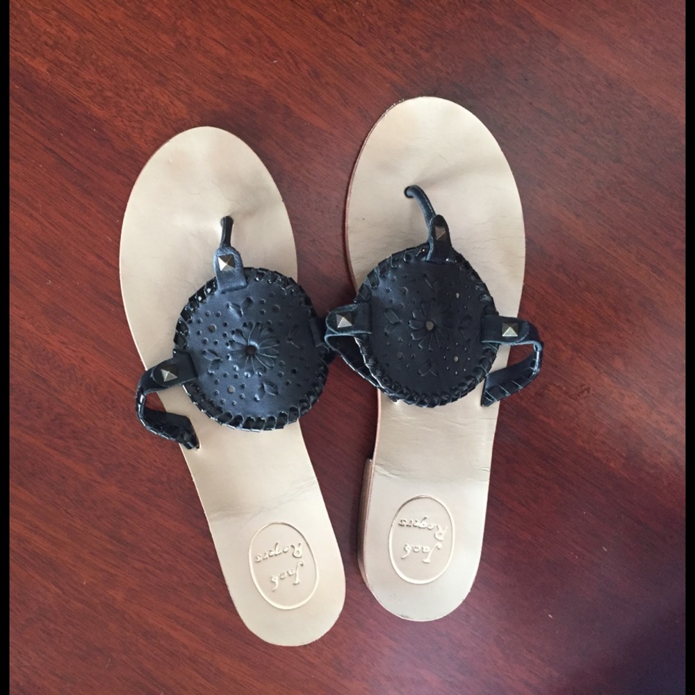 Jack Rogers Georgina Sandal. Black