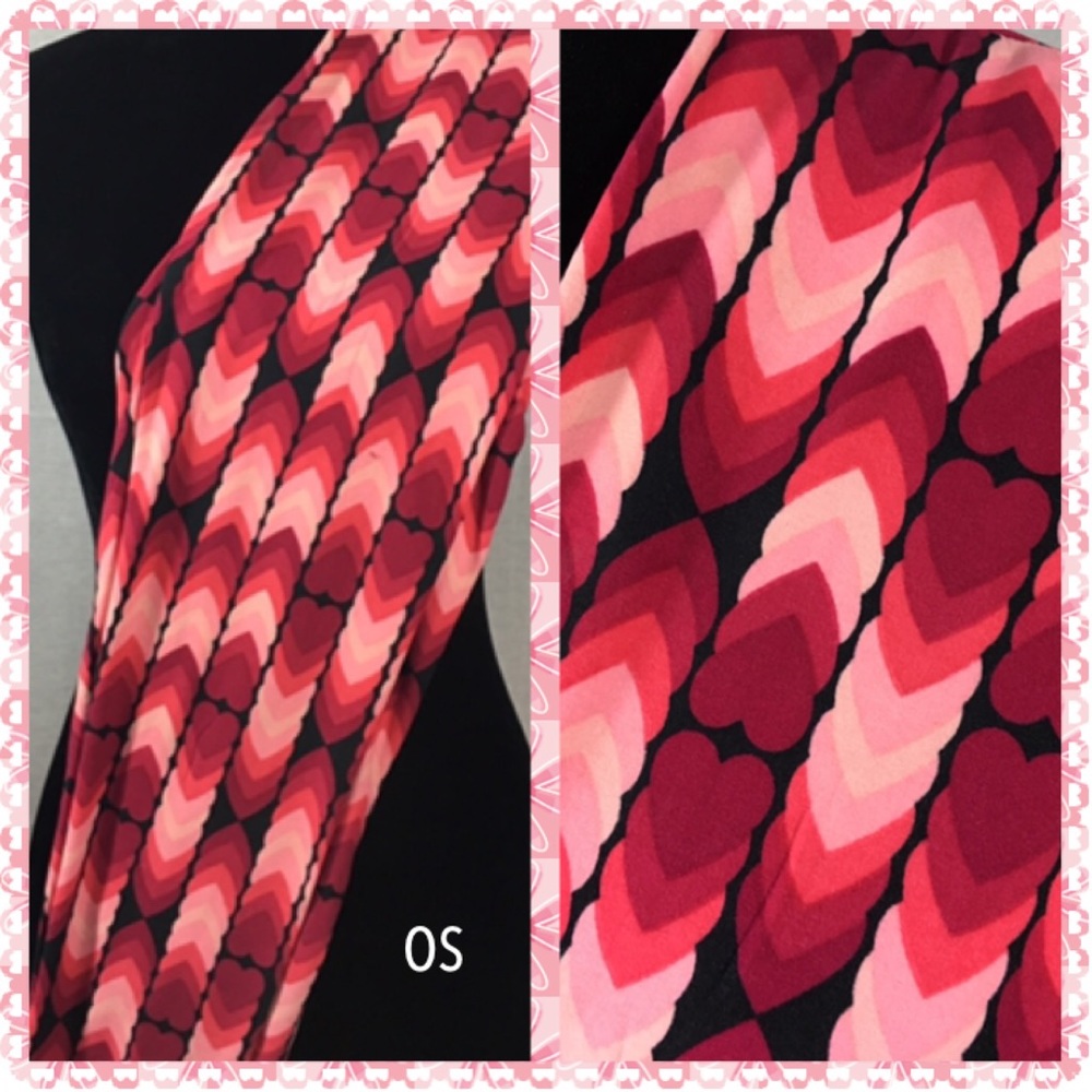 LuLaRoe Valentines Leggings. EUC. Like NEW