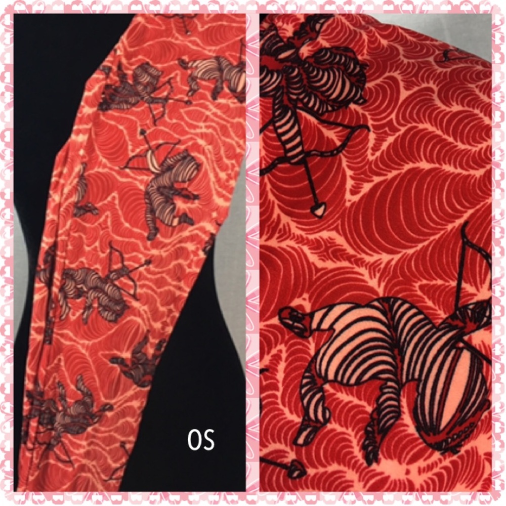 LuLaRoe Valentines Leggings. EUC. Like NEW.