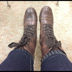 Brown Combat Boots