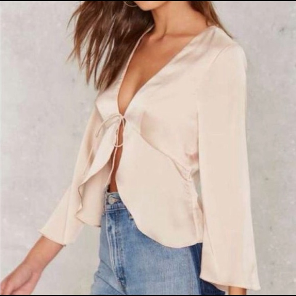 Tie front Abbeline top