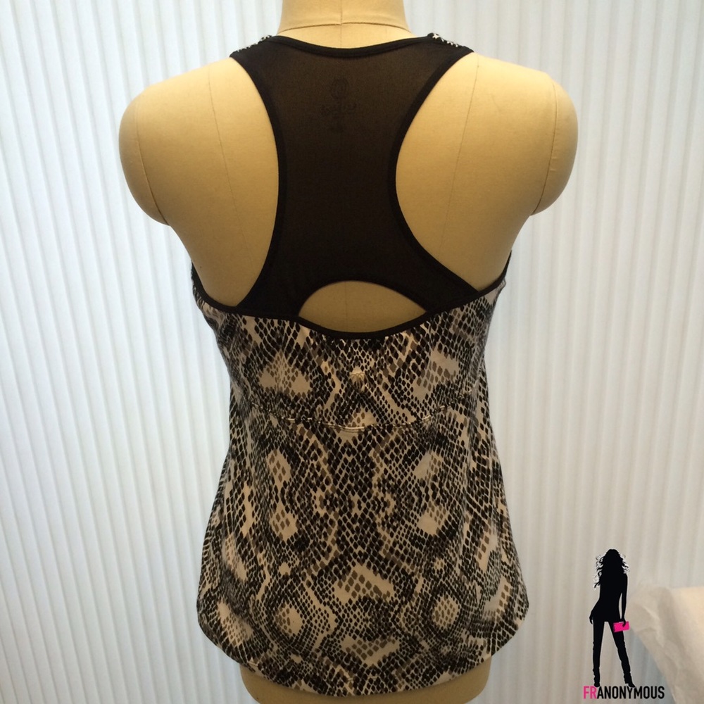Black and White Cotton Sports Top/Bra L - Picture 4 of 6