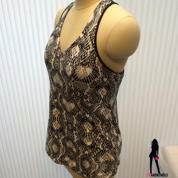 Black and White Cotton Sports Top/Bra L - Picture 3 of 6