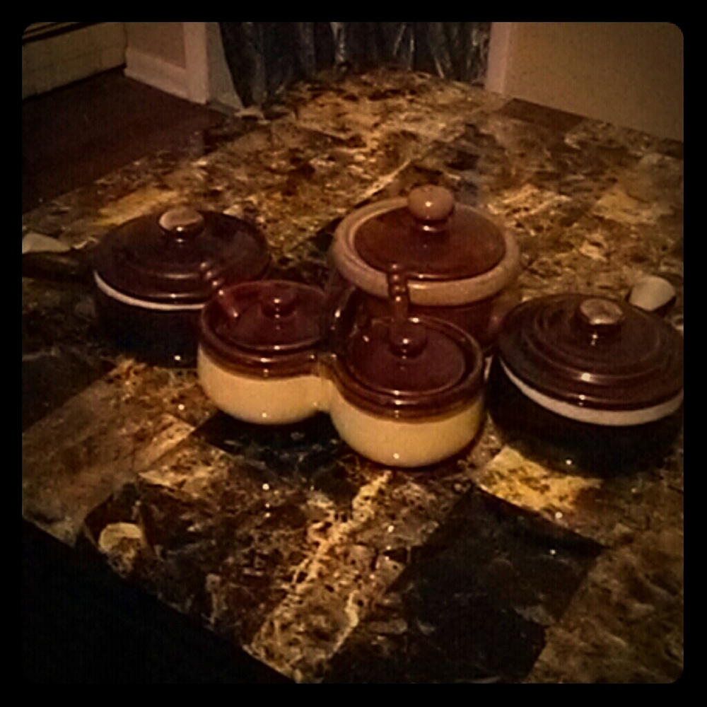 Old stoneware coffee set