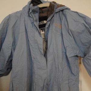 Baby Blue North Face Wind Breaker/Rain Coat