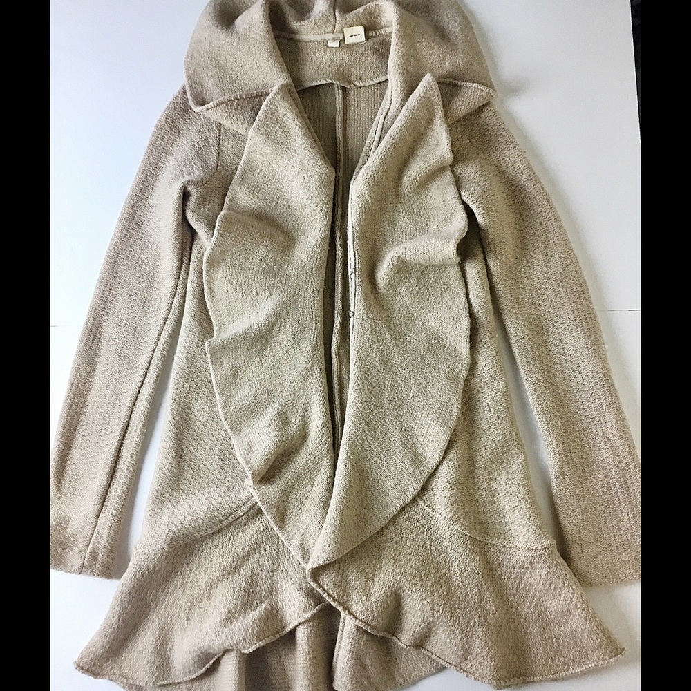 Anthropologie Moth Ruffle Cardigan/Jacket 💯 Wool