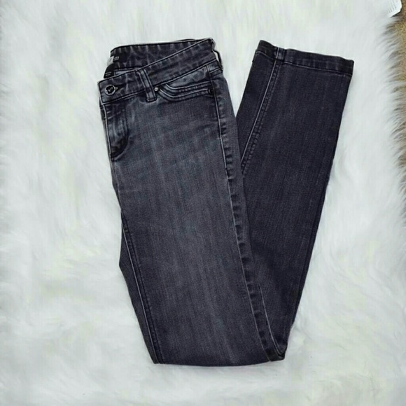 White House Black Market Pants - White House Black Market Charcoal Skinny Jeans