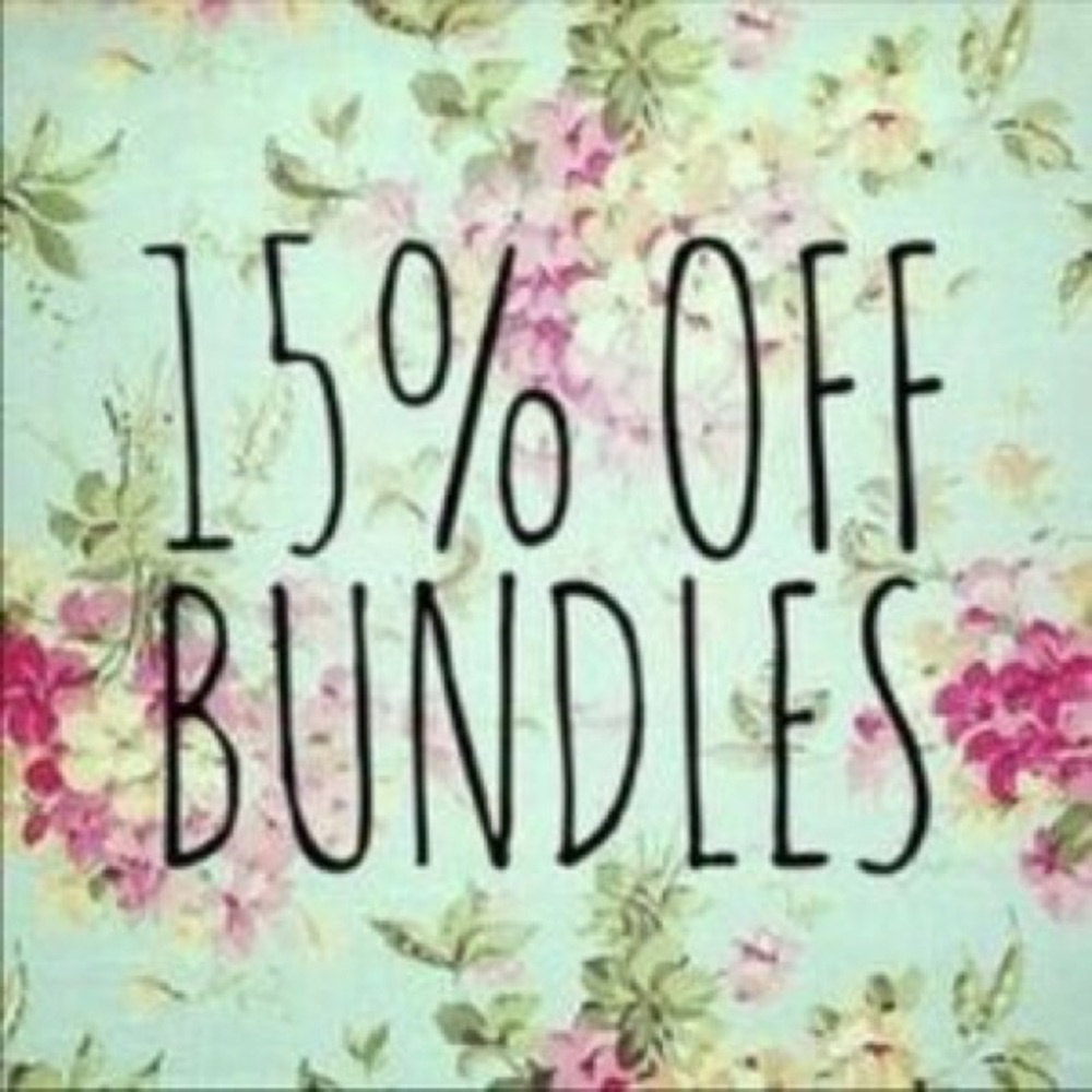 15% off 3 items when you Bundle