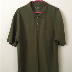 L.L. Bean Men's Moss Green Polo