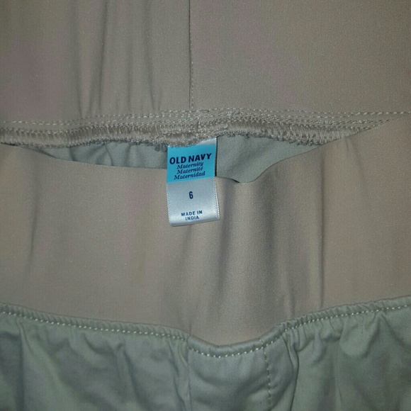 Khaki Capri Maternity Pants - Picture 4 of 4