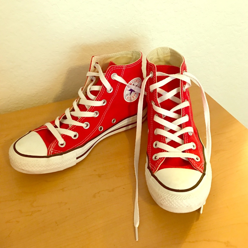Red High Top Converse