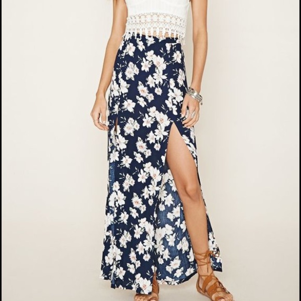 Forever 21 Double Slit Skirt