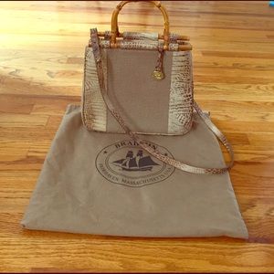 Brahmin multi texture handbag