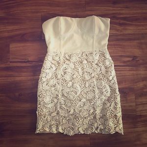 Urban outfitters strapless crochet dress