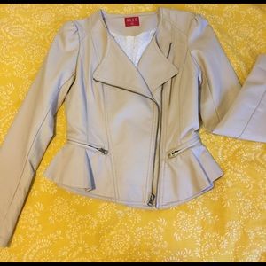 Vegan Leather Nude Jacket