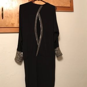 Beaded black dress