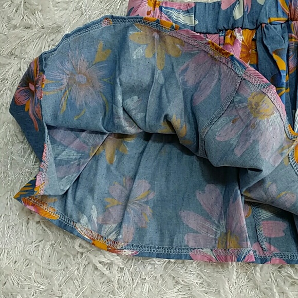 SALE***Chambray Pink Flowers Skirt. Kids   :) - Picture 3 of 4